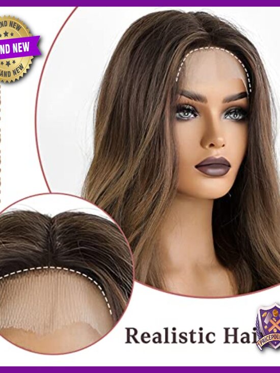 25 Inch Long Wavy Synthetic Lace Front Wig Lightweight Daily Wear main image 6